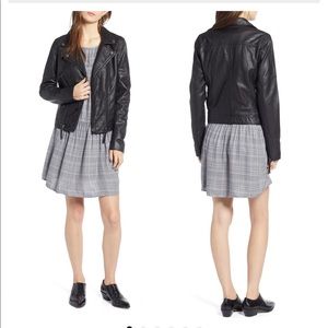 Girls leather moto jacket treasure and bond